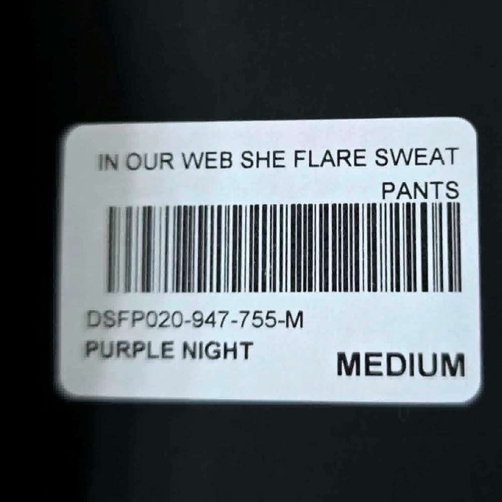 Darc‎ Sport SHE "In Our Web She Flare" Sweatpants Purple Night Medium Limited - Picture 4 of 6